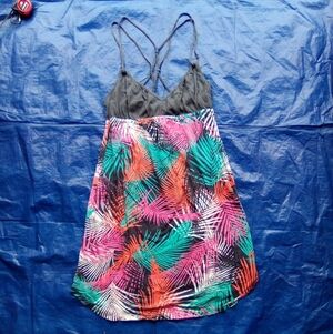 Roxy Colorful Palm Print Dress
